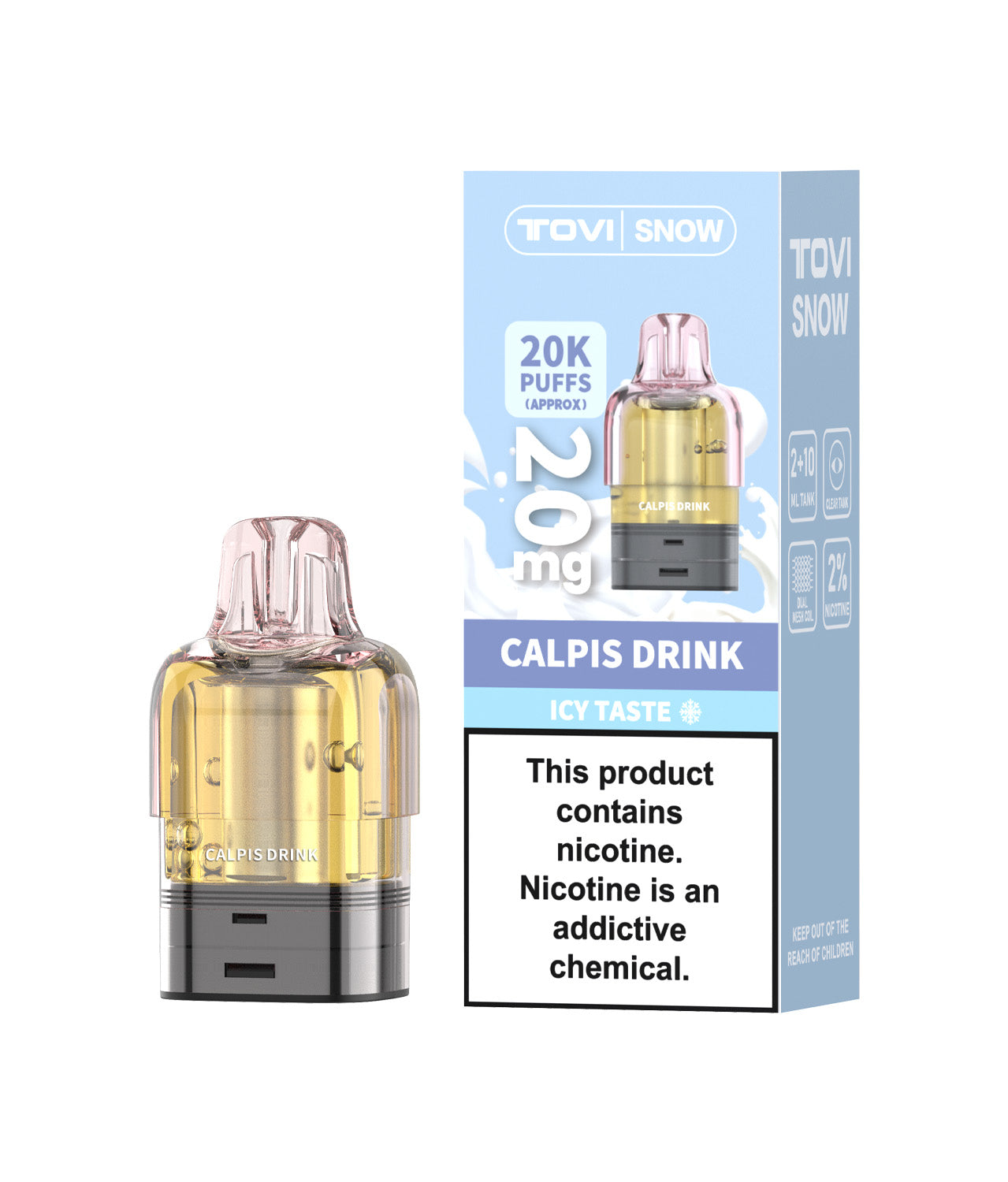 TOVISNOW-ICEMAXI 20K Puffs 冰爆系列-可尔必思(Calpis Drink )