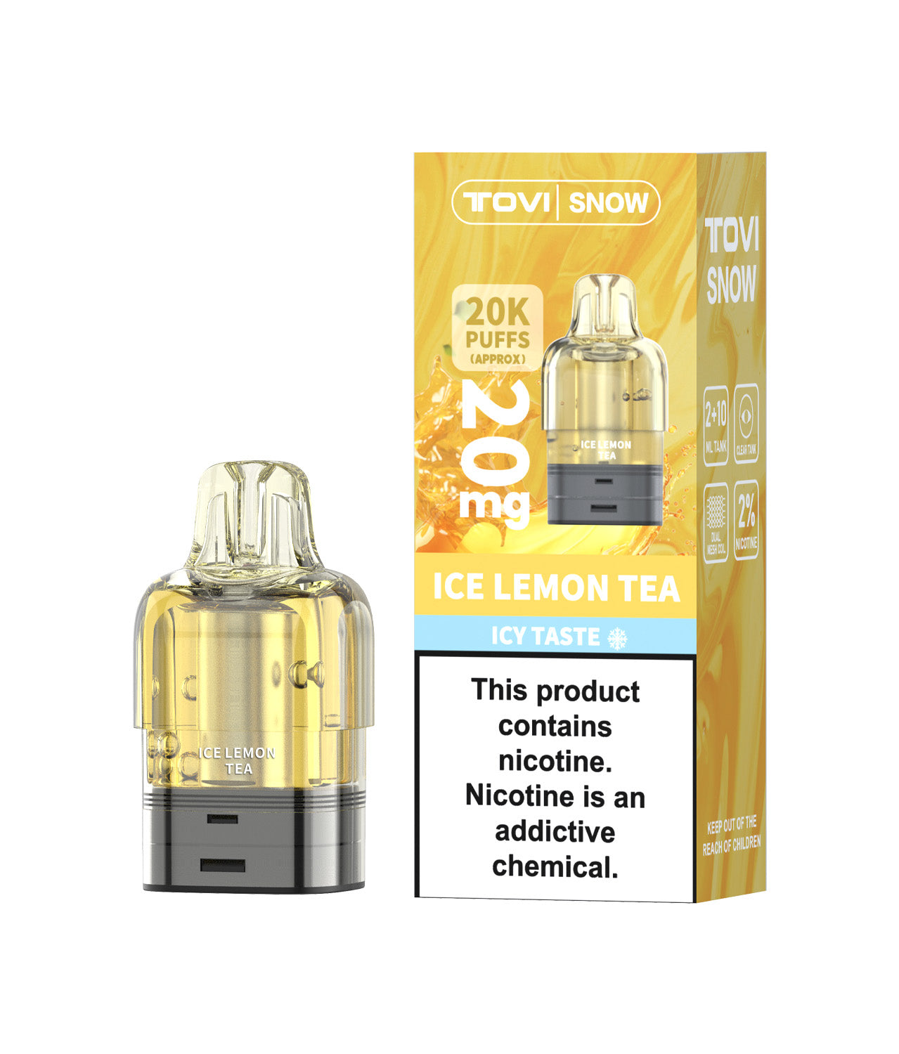 TOVISNOW-ICEMAXI 20K Puffs 冰爆系列-冰冰柠冻茶(Ice Lemon Tea )