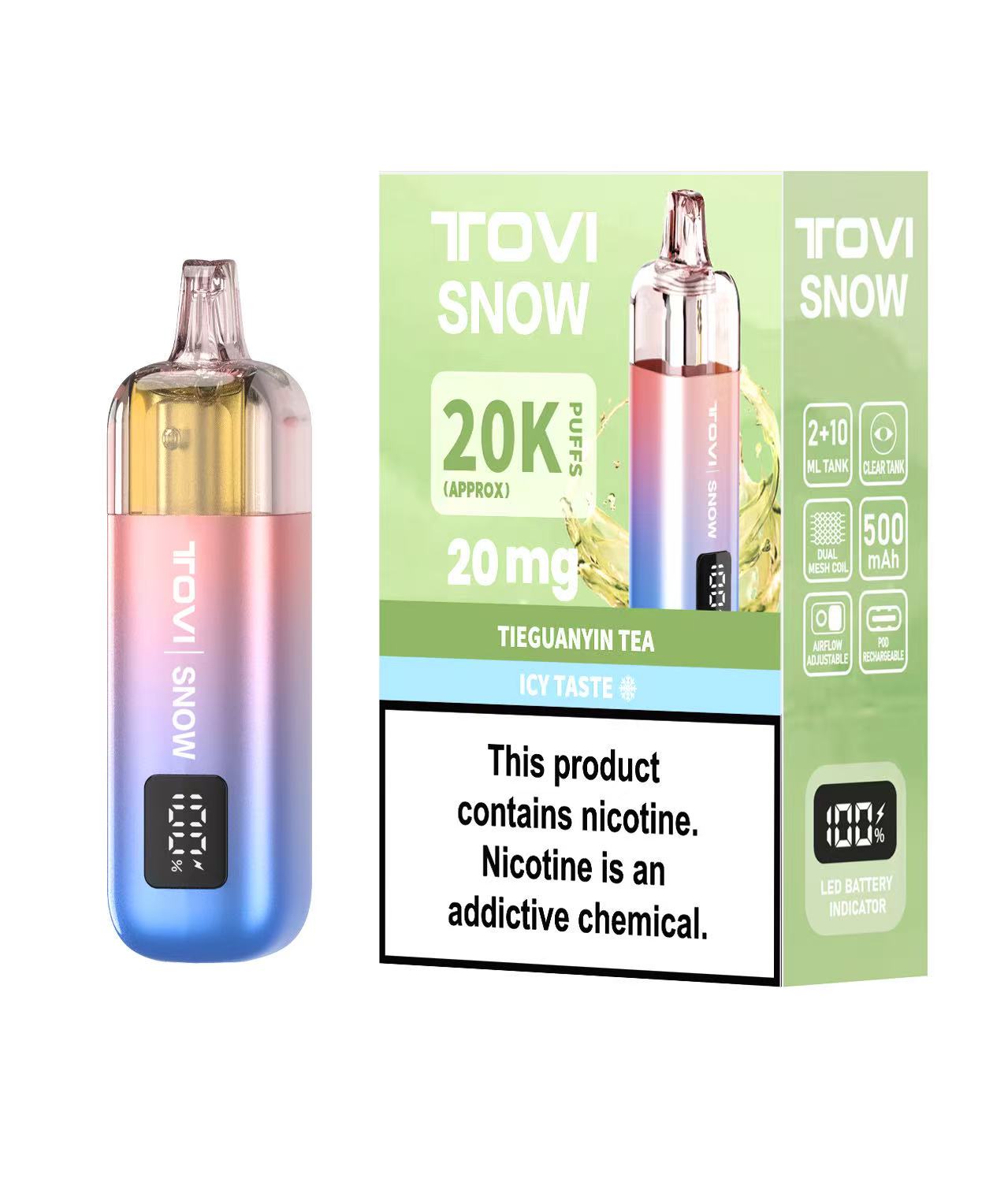 TOVISNOW-ICEMAXI 20K Puffs 冰爆系列-铁观音(TIEGUANYIN TEA)