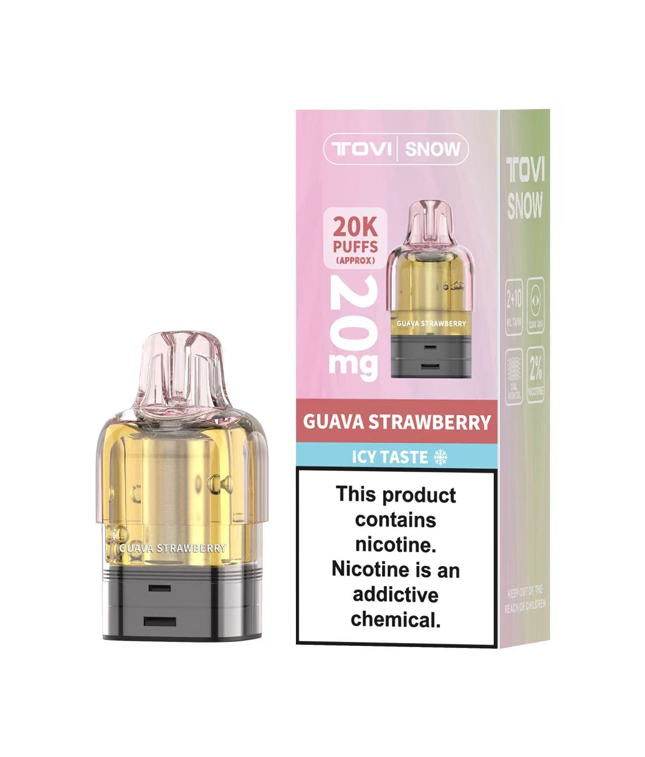 TOVISNOW-ICEMAXI 20K Puffs 冰爆系列-草莓芭乐(Guava Strawberry )