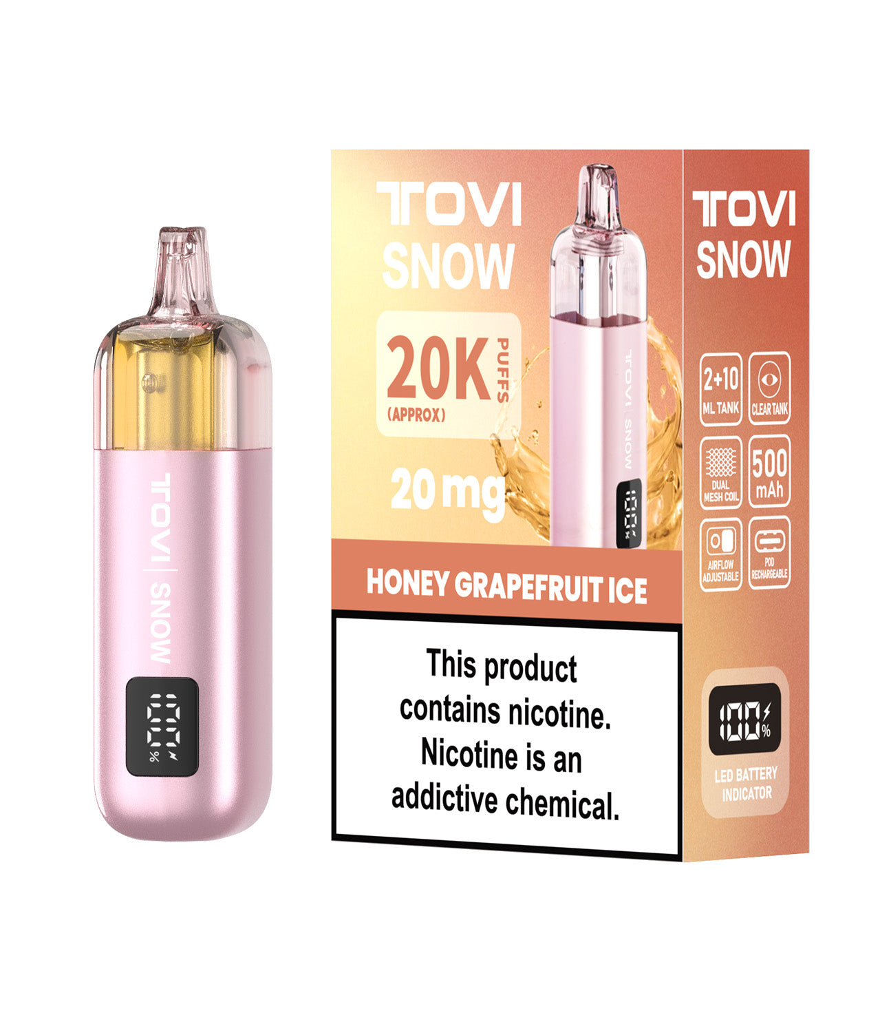 TOVISNOW-ICEMAXI 冰爆系列2+10（5支装）满50支联系客服可以混拼味道