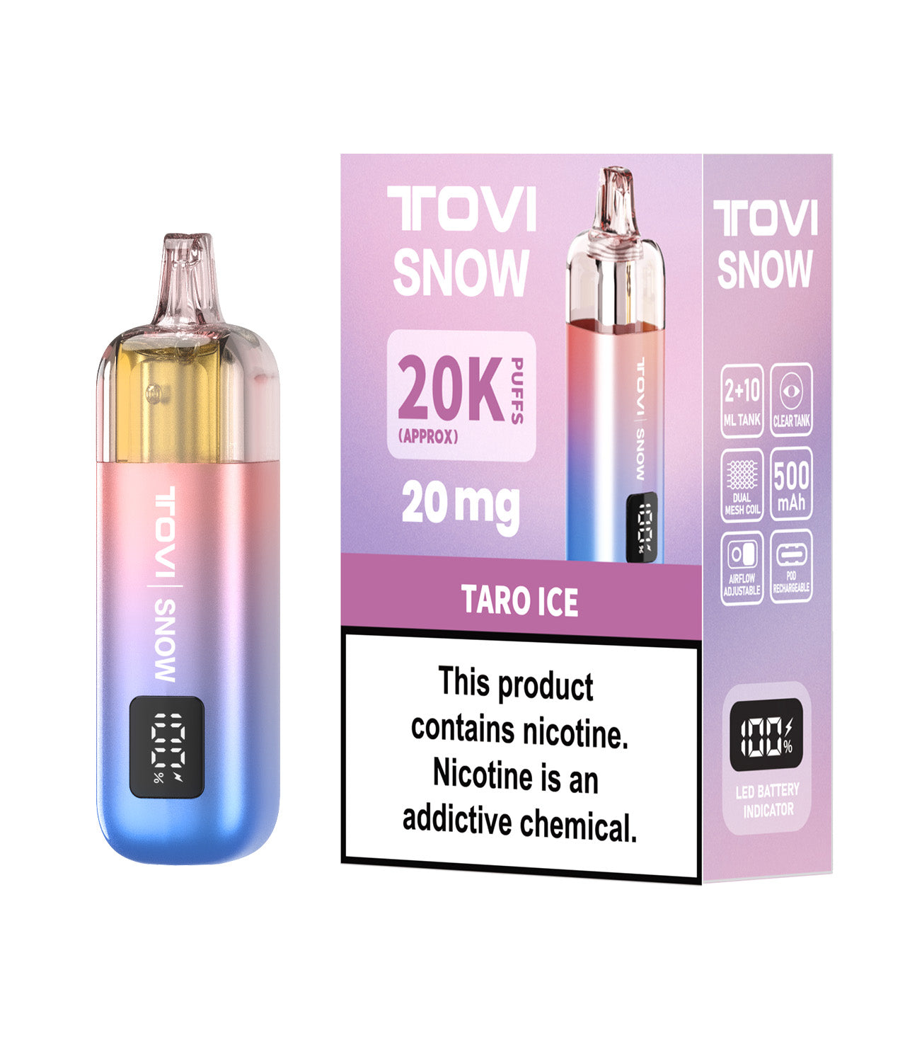 TOVISNOW-ICEMAXI 冰爆系列2+10（5支装）满50支联系客服可以混拼味道