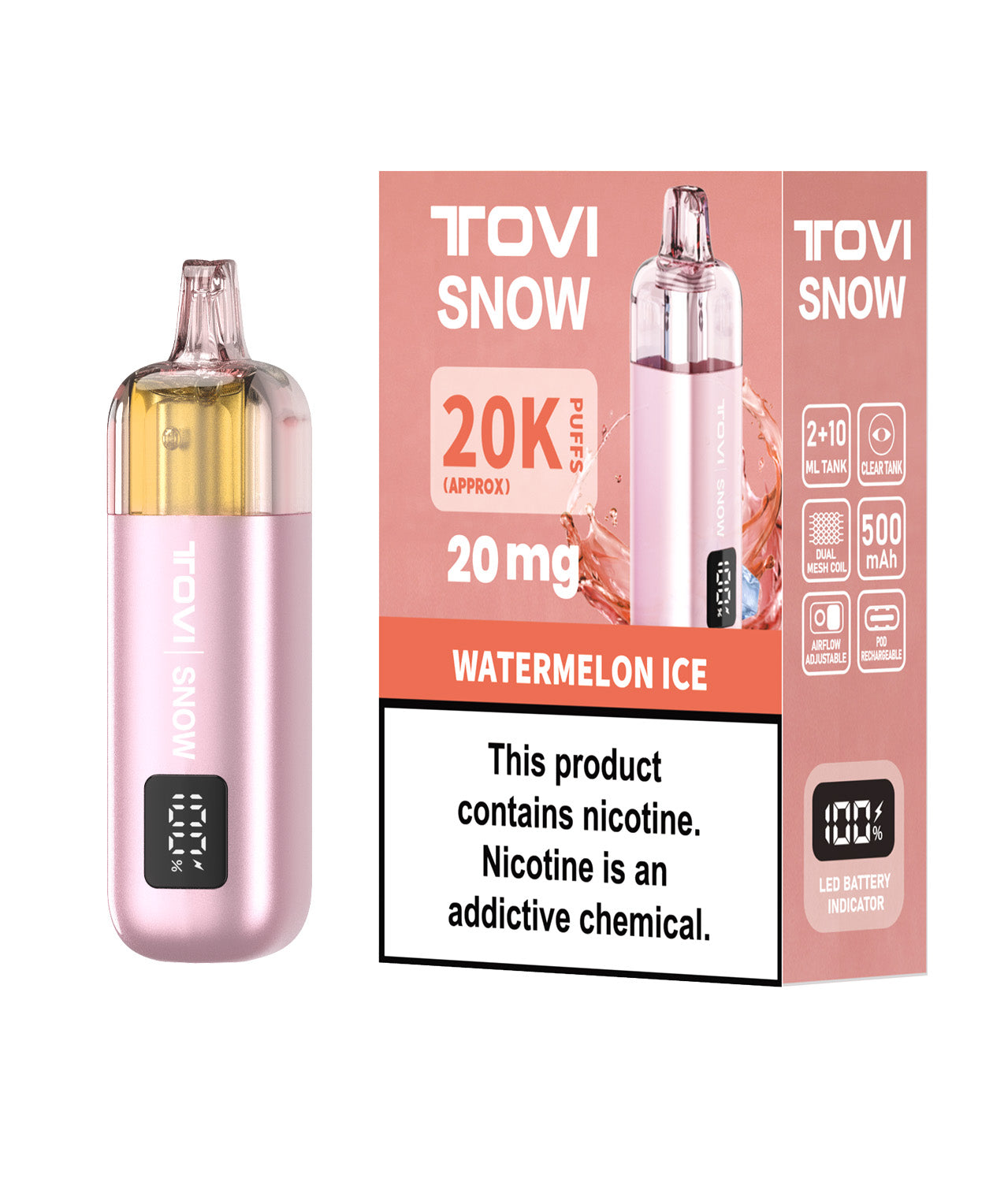 TOVISNOW-ICEMAXI 冰爆系列2+10（5支装）满50支联系客服可以混拼味道