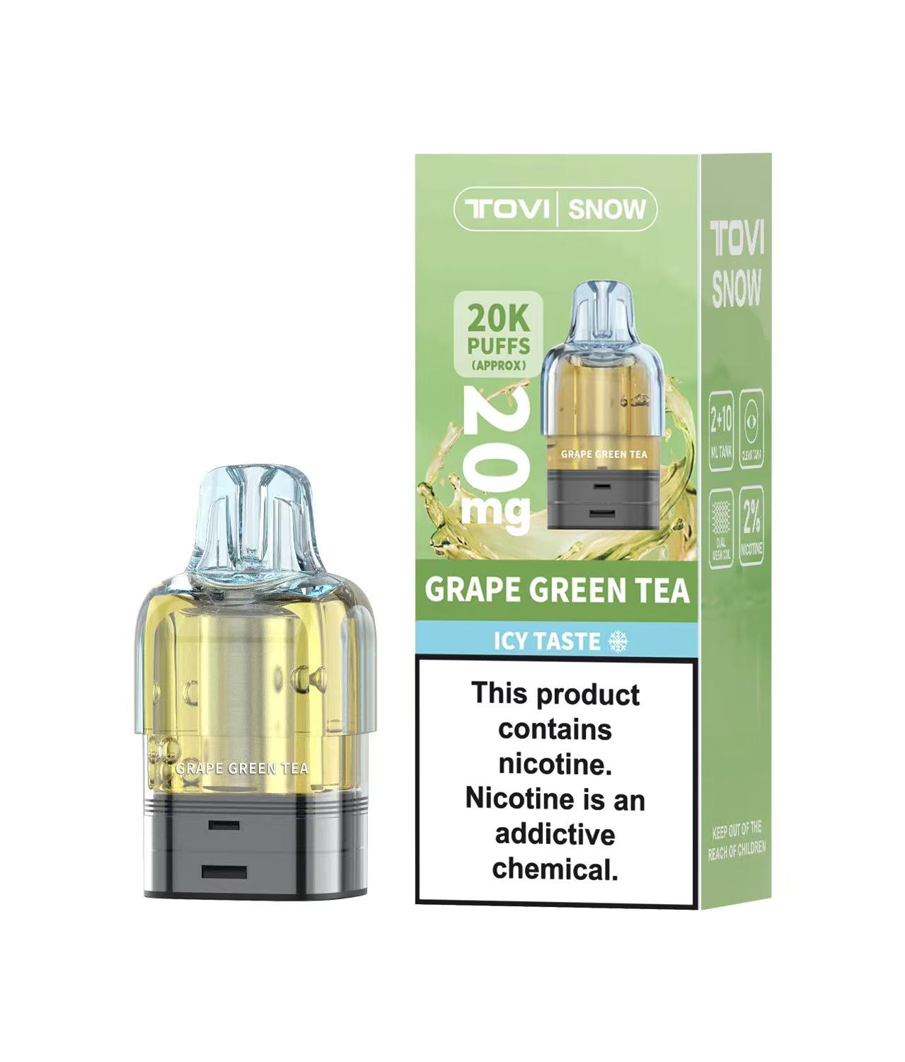 TOVISNOW-ICEMAXI 20K Puffs 冰爆系列-巨峰葡萄绿茶（Grape Green Tea ）